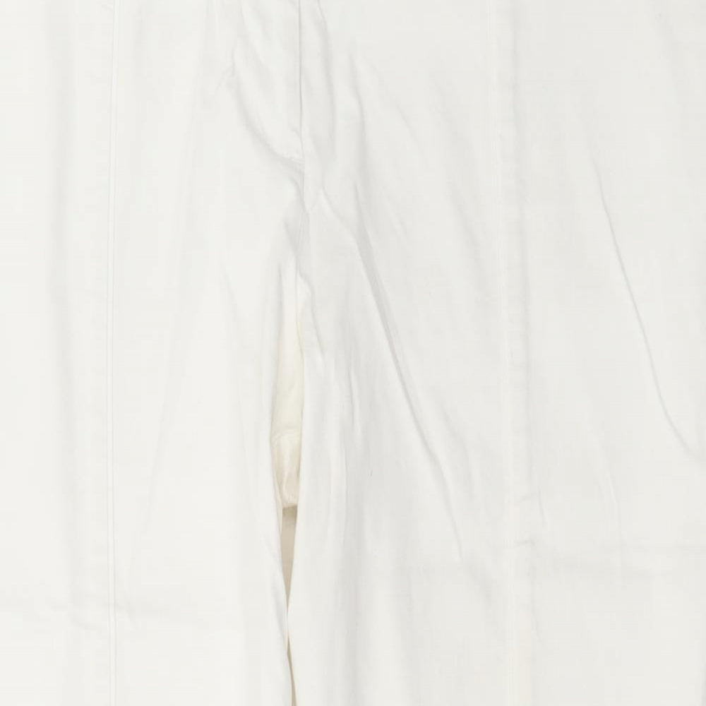 Womens UK Size 38 in Preworn Regular Fit  White Trousers