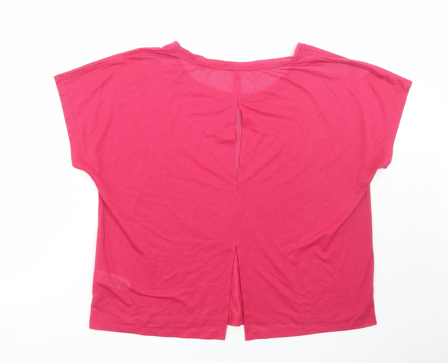 Womens UK Size 14 Marks and Spencer Pink Basic T-Shirt