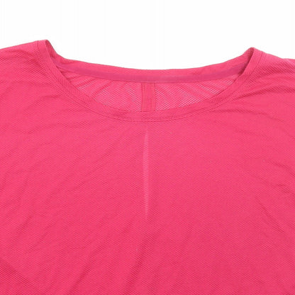 Womens UK Size 14 Marks and Spencer Pink Basic T-Shirt