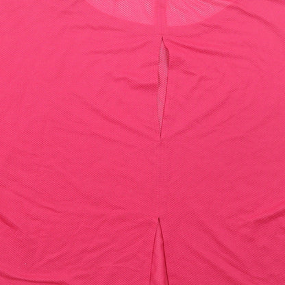 Womens UK Size 14 Marks and Spencer Pink Basic T-Shirt