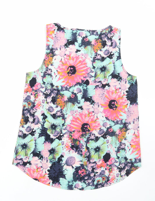 Womens UK Size 12 Only Multicoloured Basic Tank