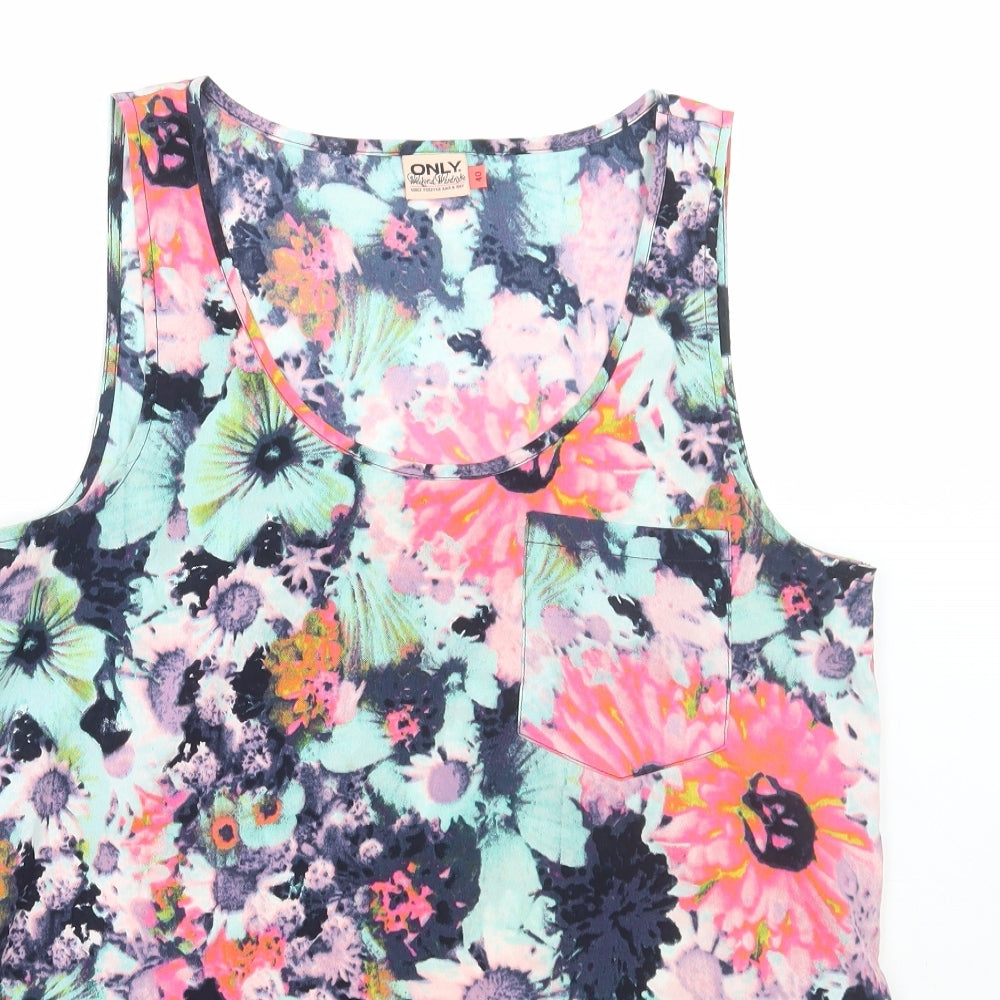 Womens UK Size 12 Only Multicoloured Basic Tank