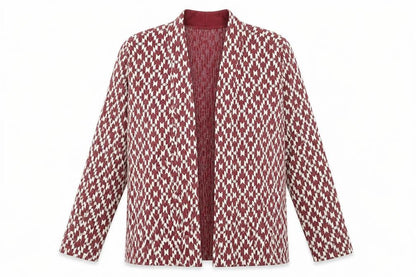 Womens UK Size M H&M Red Cardigan Jumper