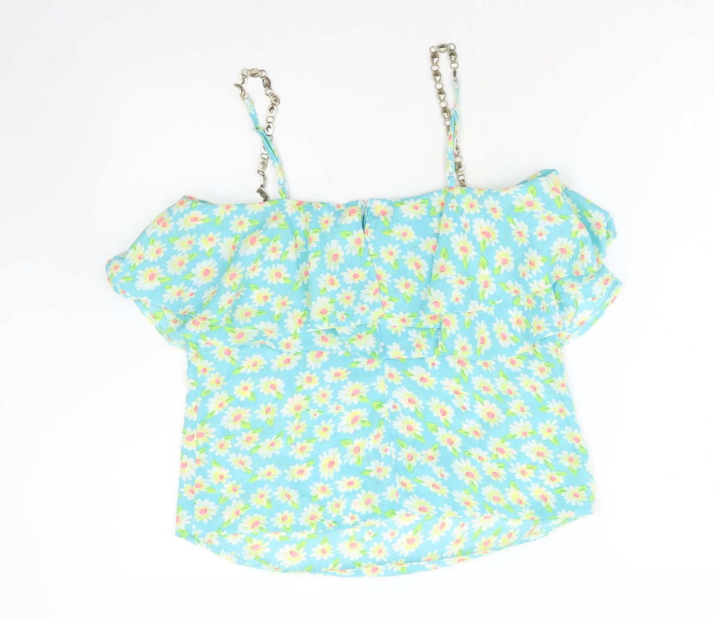Womens UK Size 10 Ravi Famous Blue Basic Blouse