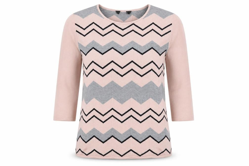Womens UK Size 12 Bonmarché Pink Pullover Jumper