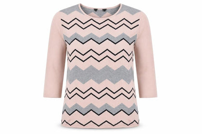 Womens UK Size 12 Bonmarché Pink Pullover Jumper