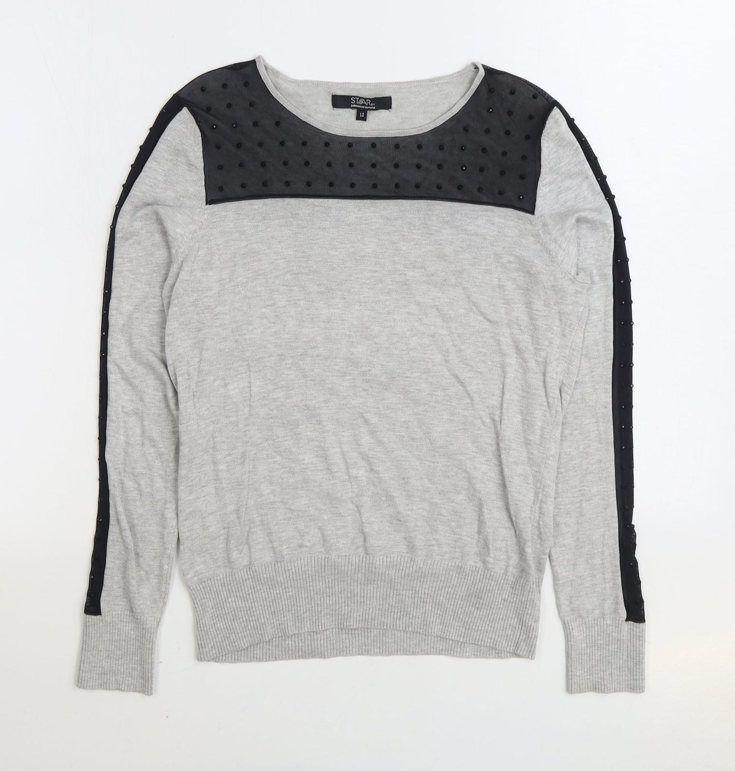 Womens UK Size 14 Debenhams Grey Pullover Jumper