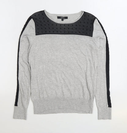 Womens UK Size 14 Debenhams Grey Pullover Jumper