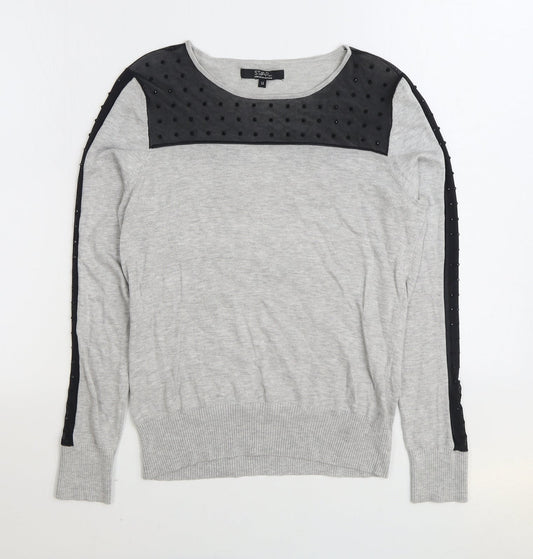 Womens UK Size 14 Debenhams Grey Pullover Jumper
