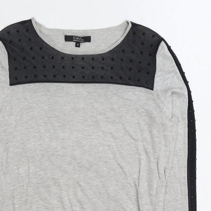 Womens UK Size 14 Debenhams Grey Pullover Jumper