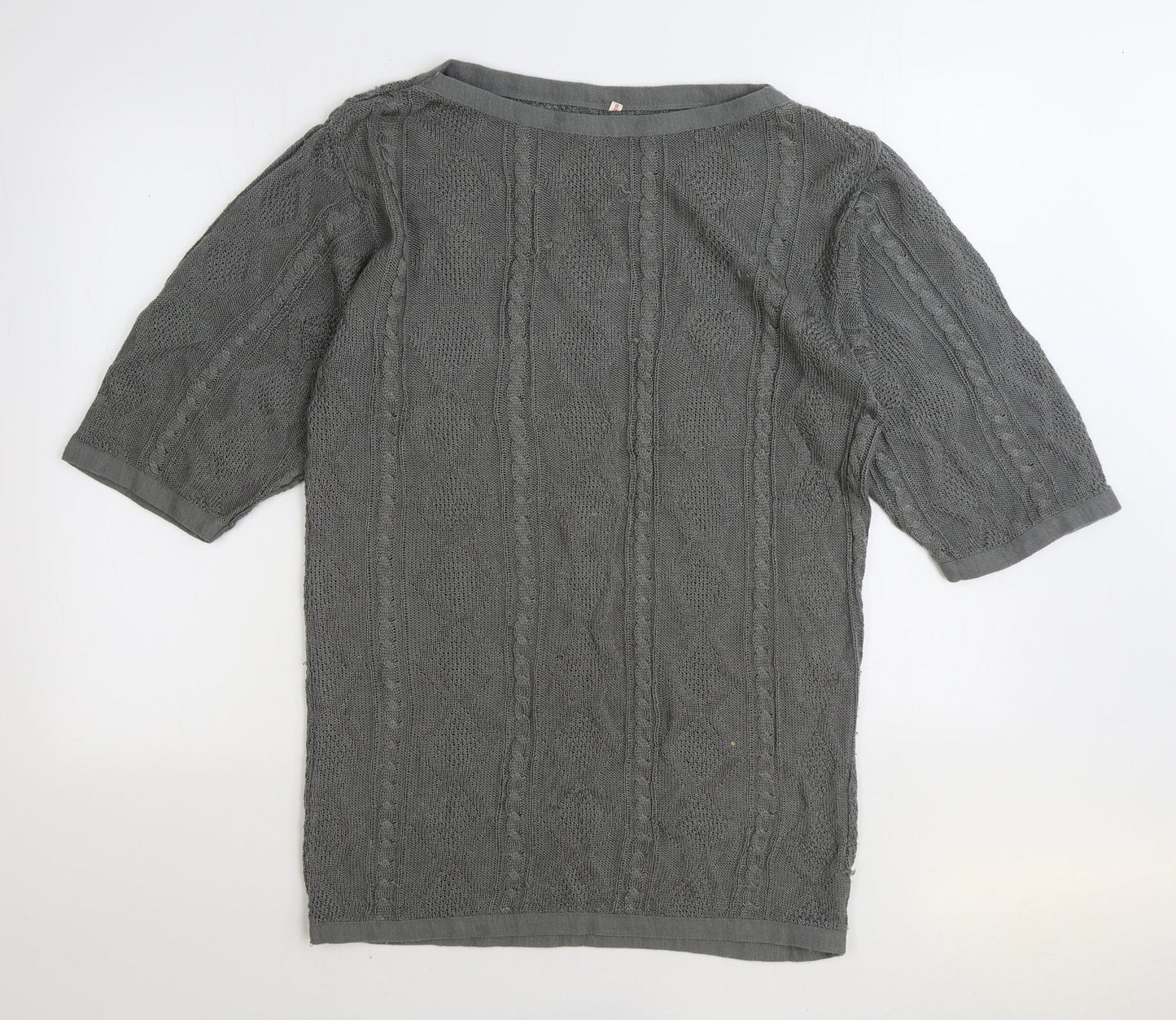 Womens UK Size One Size Preworn Grey Pullover Jumper