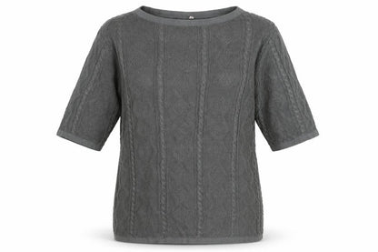 Womens UK Size One Size Preworn Grey Pullover Jumper
