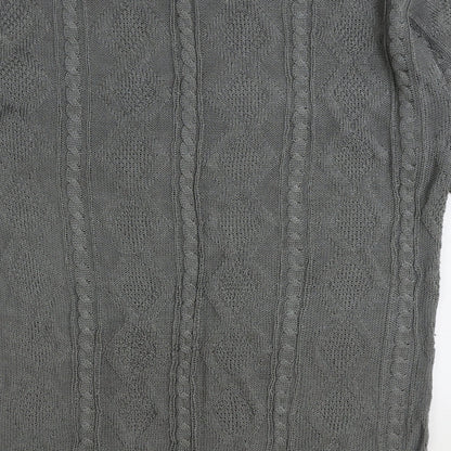 Womens UK Size One Size Preworn Grey Pullover Jumper