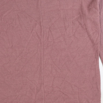 George Womens Pink Viscose Pullover Sweatshirt Size M Pullover