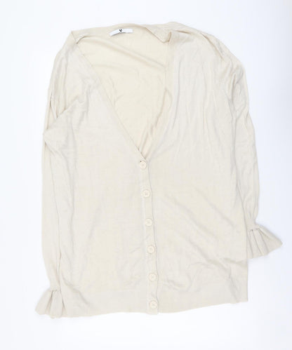 Womens UK Size L By Very Beige Cardigan Jumper