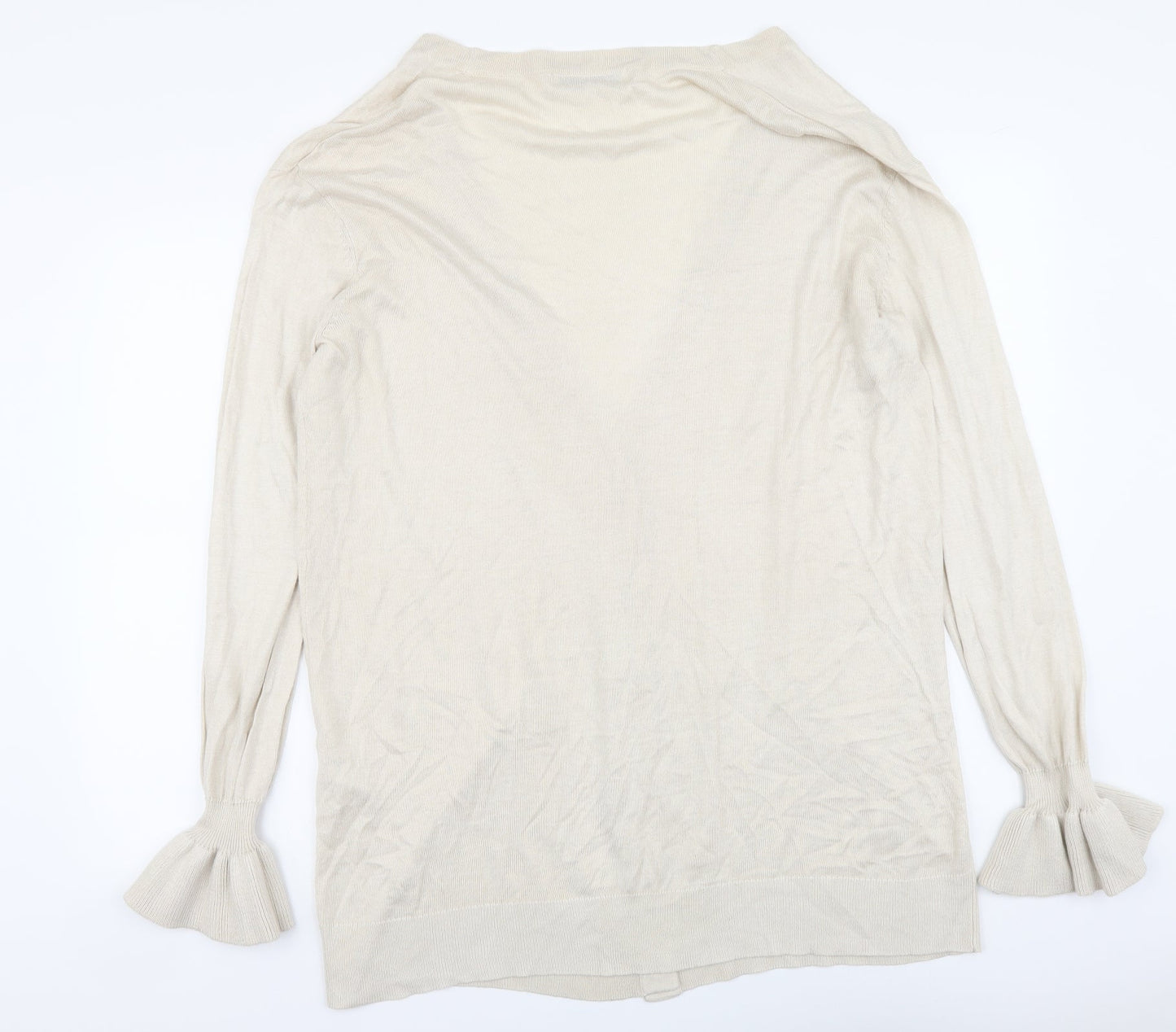 Womens UK Size L By Very Beige Cardigan Jumper
