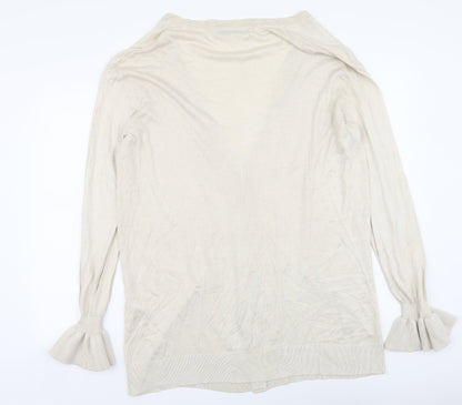 Womens UK Size L By Very Beige Cardigan Jumper