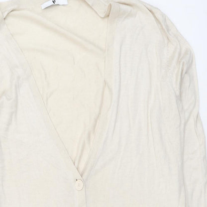 Womens UK Size L By Very Beige Cardigan Jumper