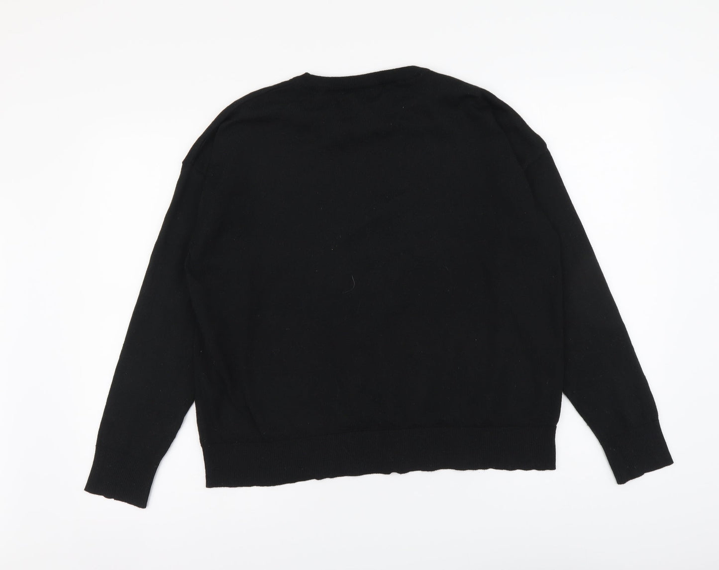 Womens UK Size M New Look Black Pullover Jumper