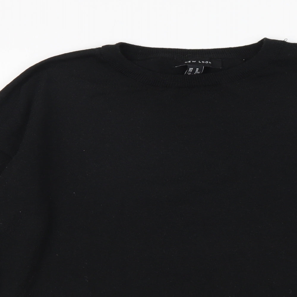 Womens UK Size M New Look Black Pullover Jumper