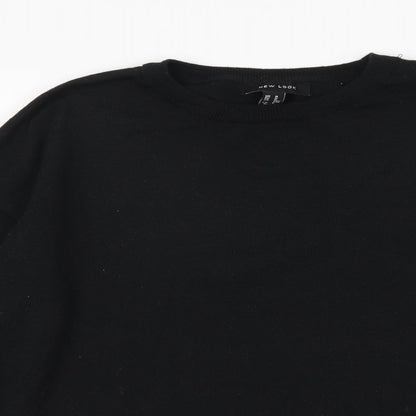 Womens UK Size M New Look Black Pullover Jumper