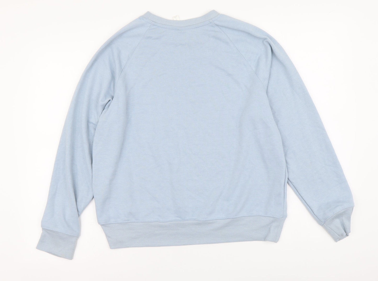 H&M Womens Blue Polyester Pullover Sweatshirt Size S Pullover