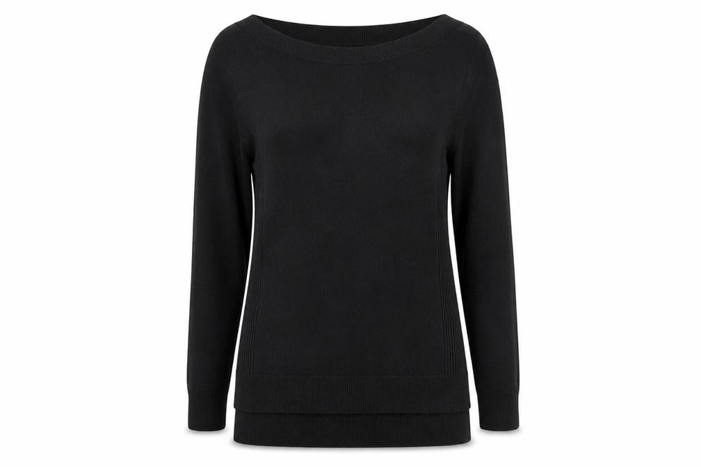 Womens UK Size 6 F&F Black Pullover Jumper