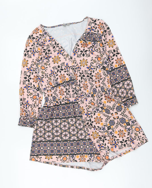 Womens UK Size 8 ASOS One-Piece Multicoloured Playsuit