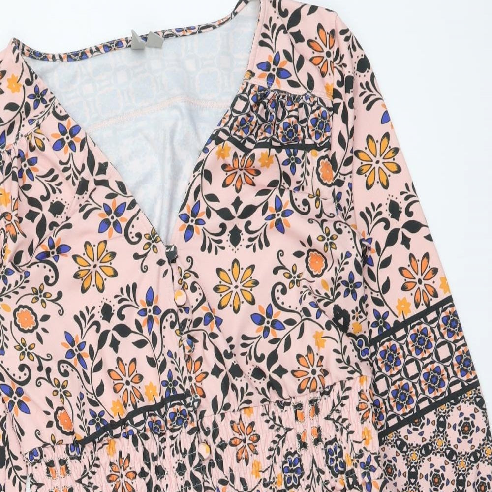 Womens UK Size 8 ASOS One-Piece Multicoloured Playsuit