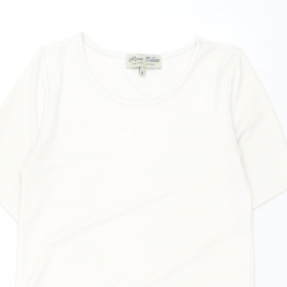 Womens UK Size 8 Parisian Collection White Basic Blouse