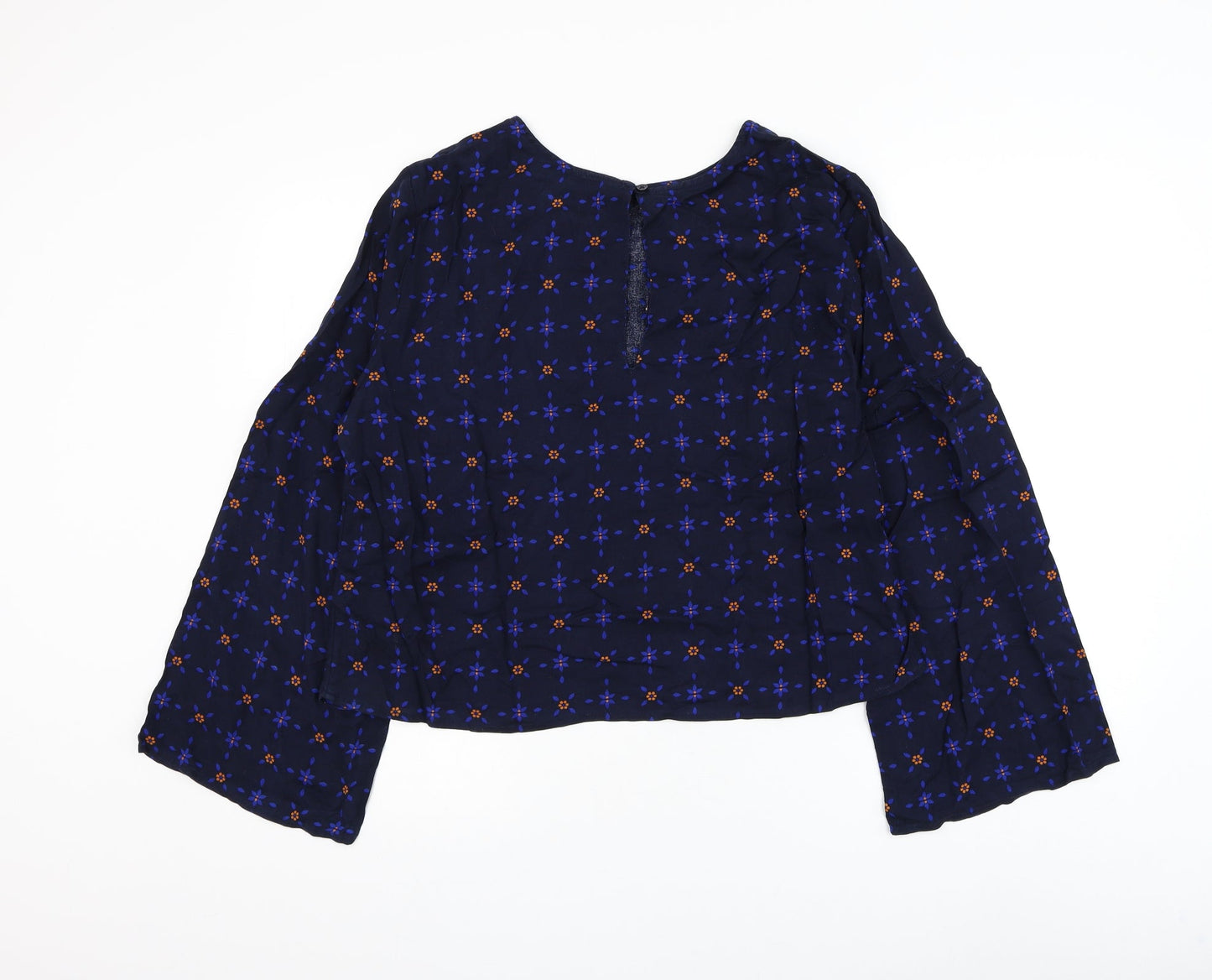 Womens UK Size 12 Marks and Spencer Blue Basic Blouse