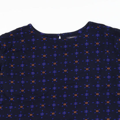 Womens UK Size 12 Marks and Spencer Blue Basic Blouse