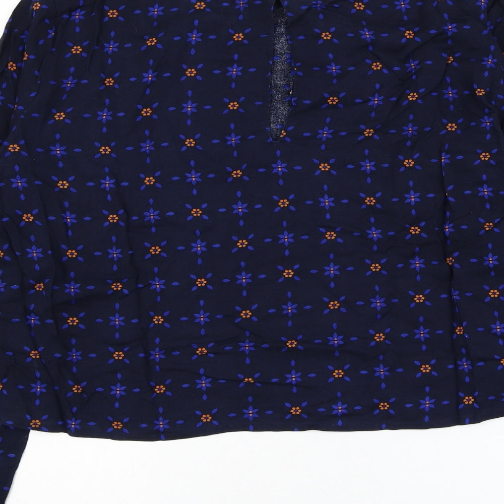 Womens UK Size 12 Marks and Spencer Blue Basic Blouse