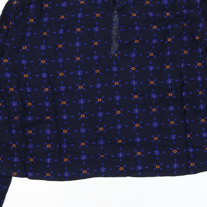 Womens UK Size 12 Marks and Spencer Blue Basic Blouse