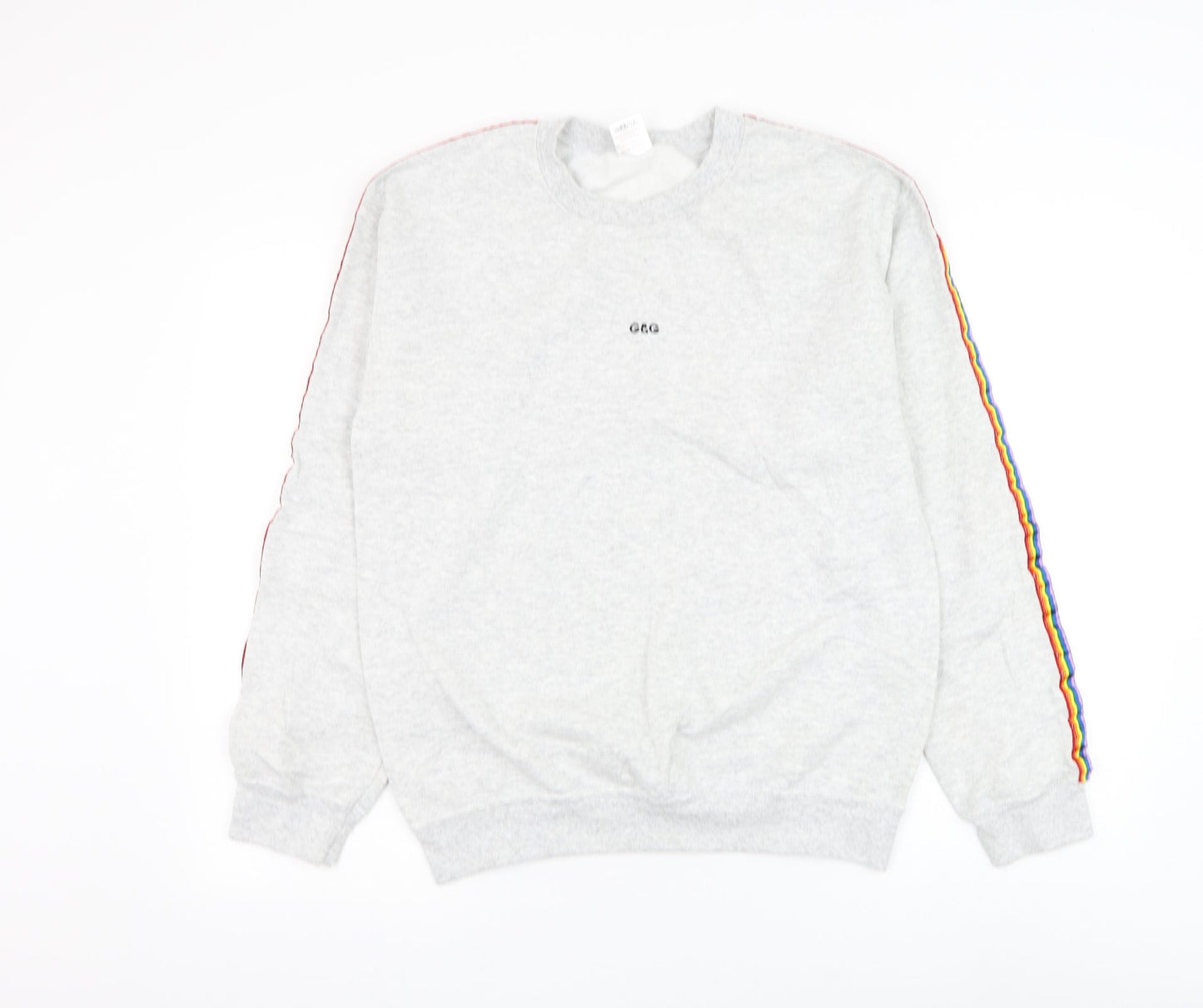 G&G Womens Grey Polyester Pullover Sweatshirt Size S Pullover