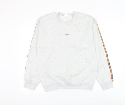 G&G Womens Grey Polyester Pullover Sweatshirt Size S Pullover