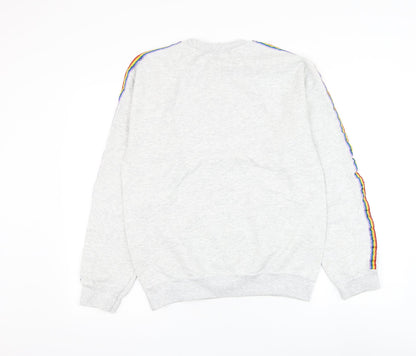 G&G Womens Grey Polyester Pullover Sweatshirt Size S Pullover