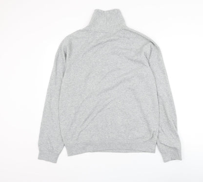 Rail Mens Grey Polyester Pullover Sweatshirt Size M