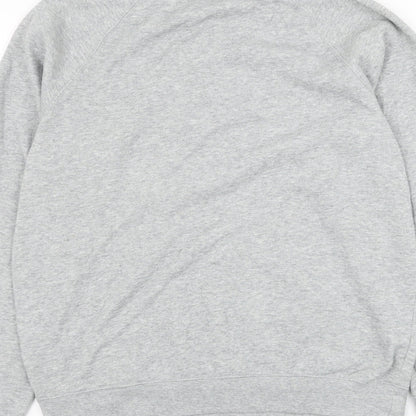 Rail Mens Grey Polyester Pullover Sweatshirt Size M