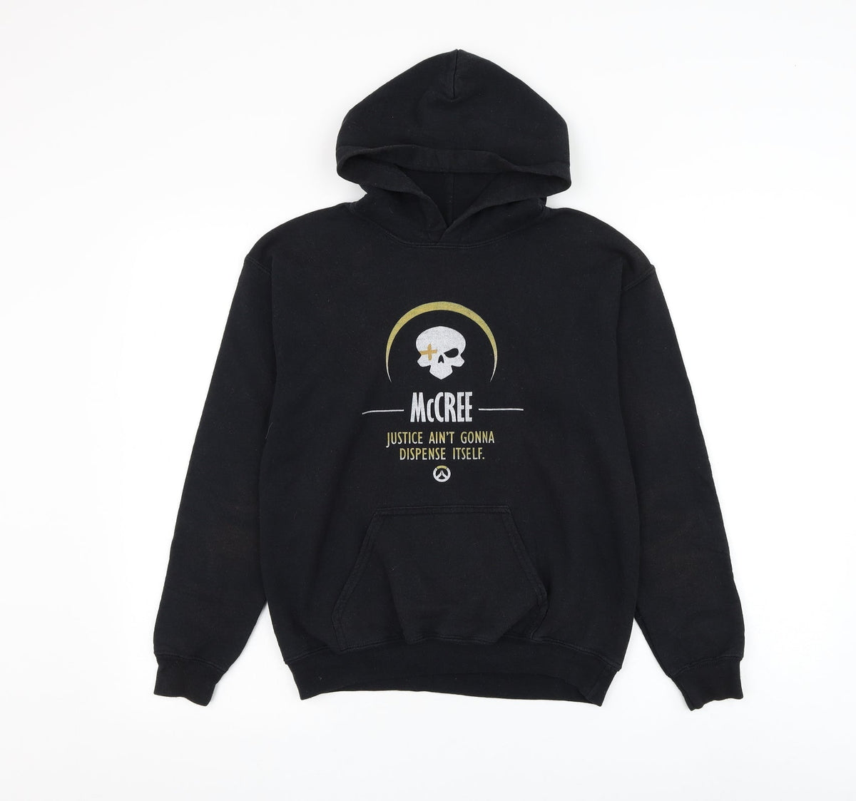 Gildan Boys Black Cotton Pullover Hoodie Size L Pullover - McCree