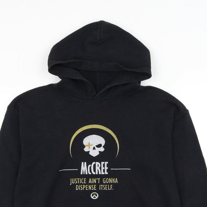 Gildan Boys Black Cotton Pullover Hoodie Size L Pullover - McCree