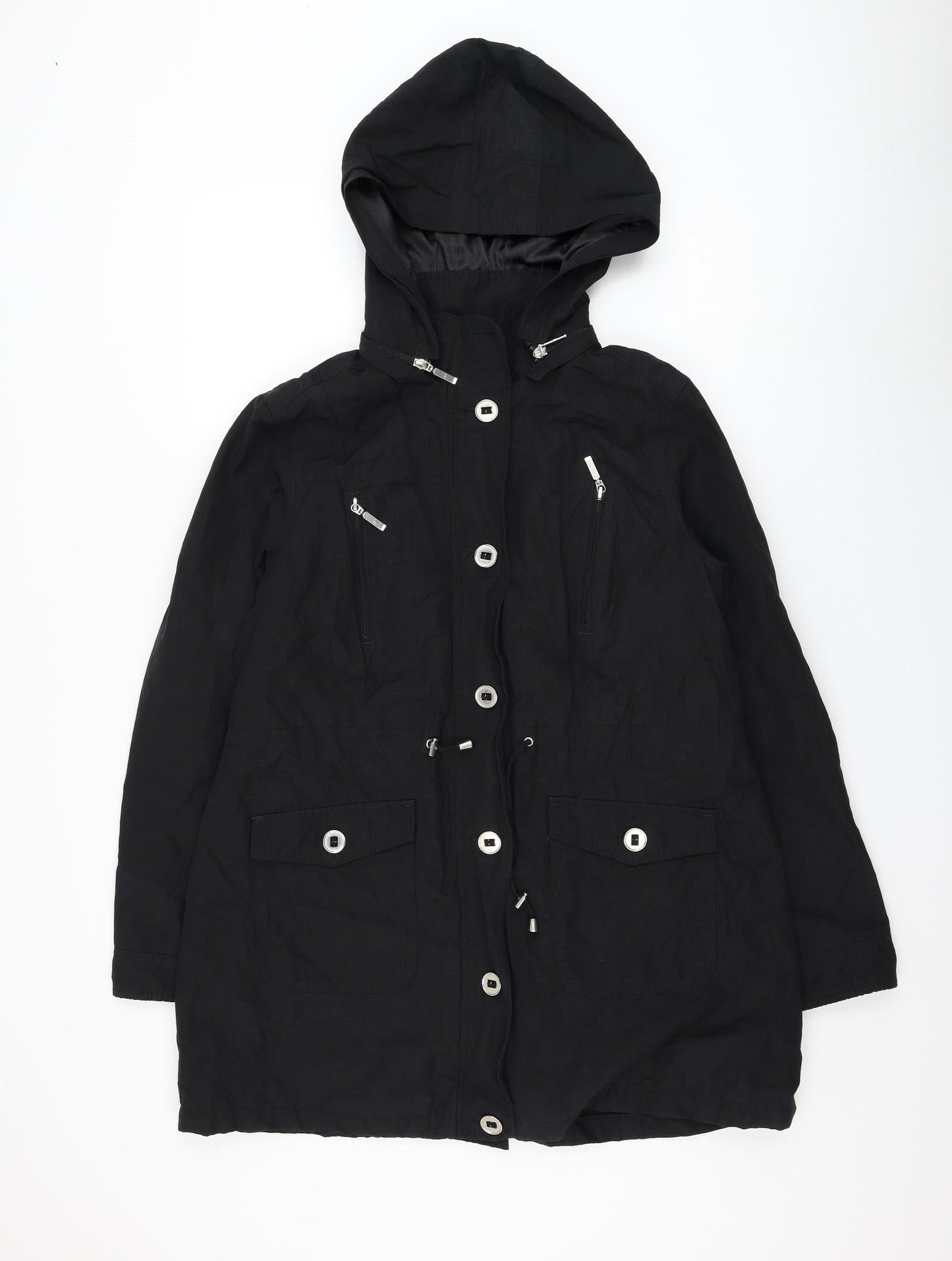 Womens UK Size 14 Per Una White Parka Coat