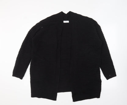 Womens UK Size M Papaya Black Cardigan Jumper