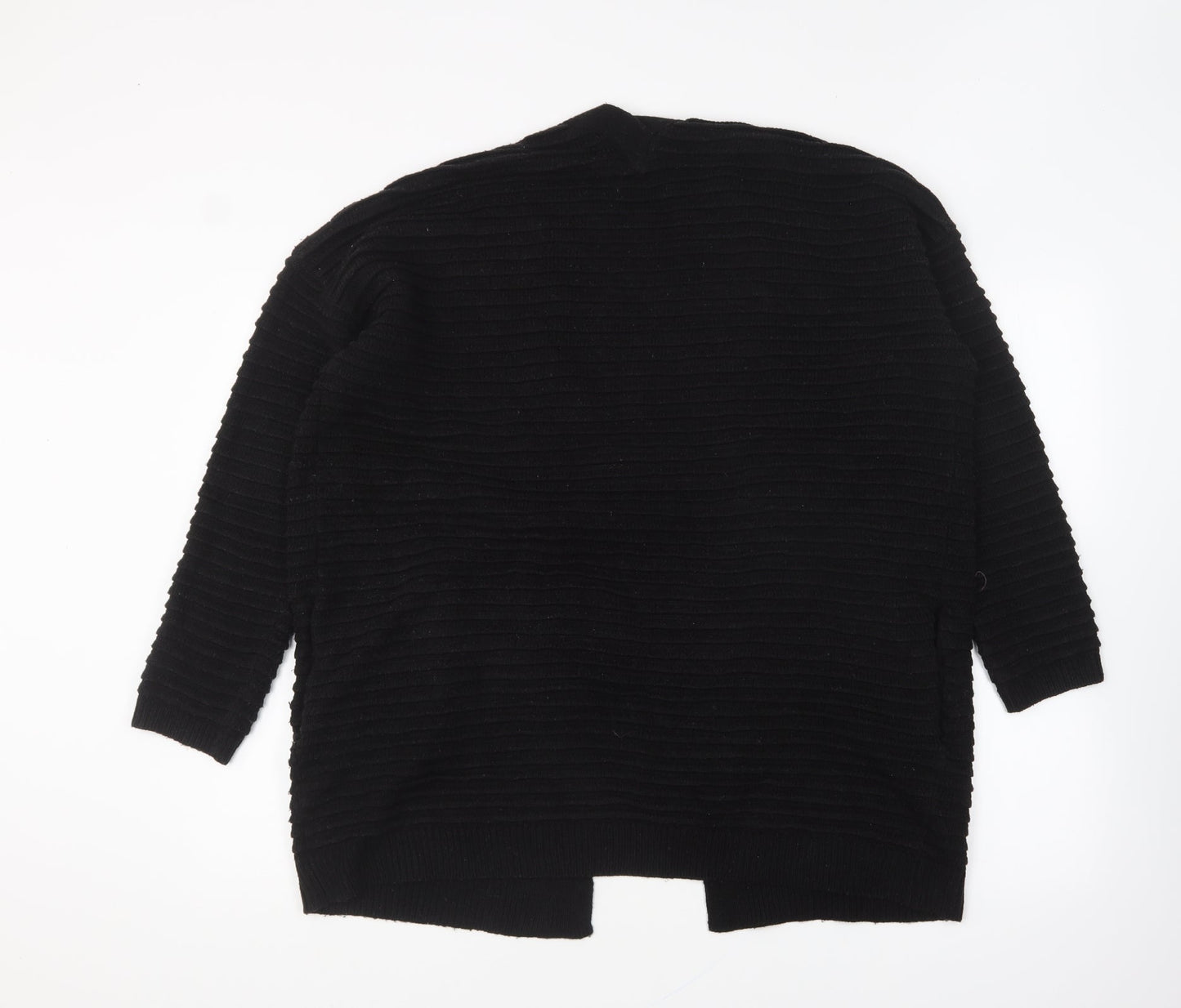 Womens UK Size M Papaya Black Cardigan Jumper
