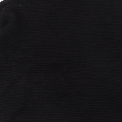 Womens UK Size M Papaya Black Cardigan Jumper