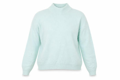 New Look Womens Green High Neck Nylon Pullover Jumper Size 14