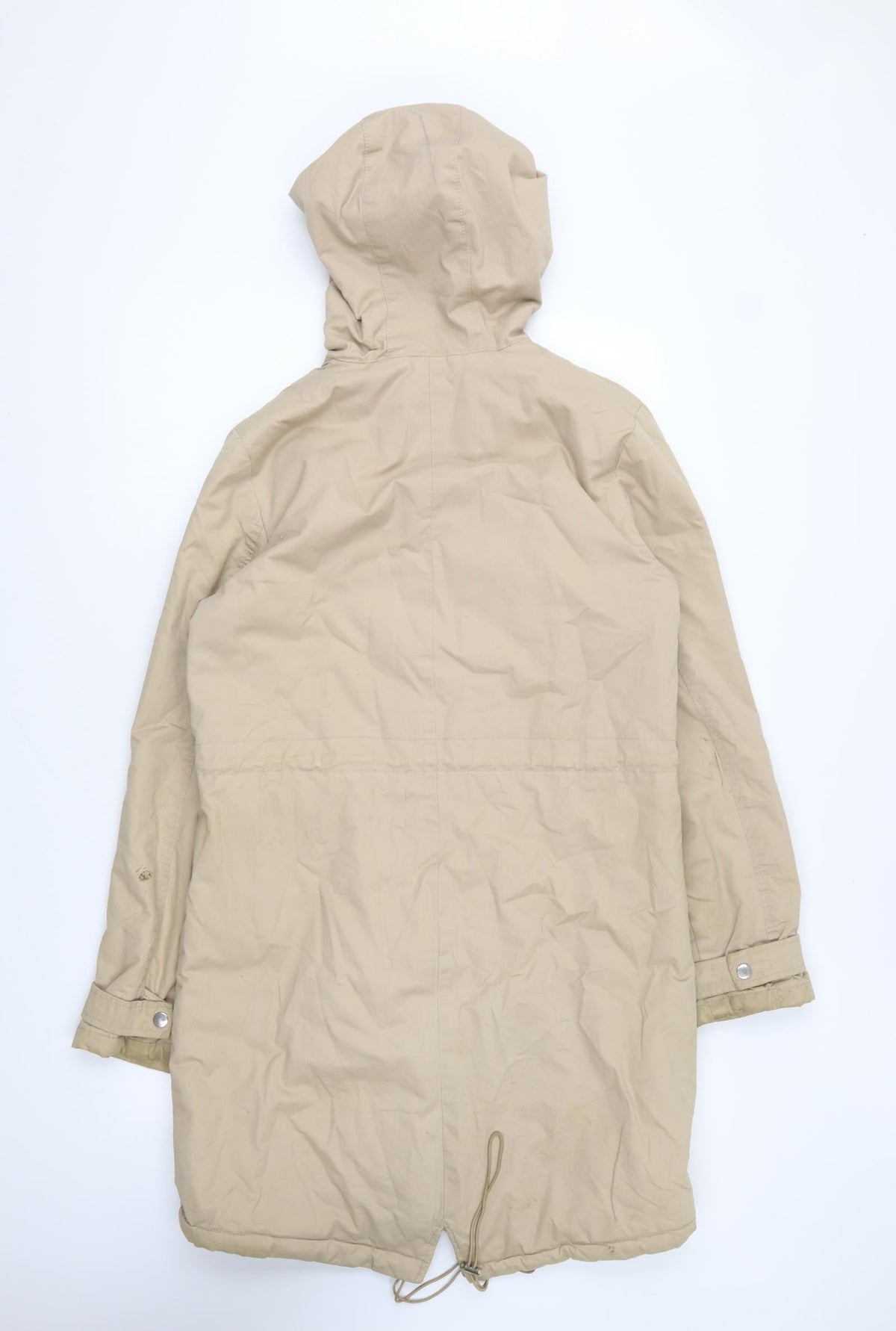 Hamett Womens Beige Parka Coat Size S Zip