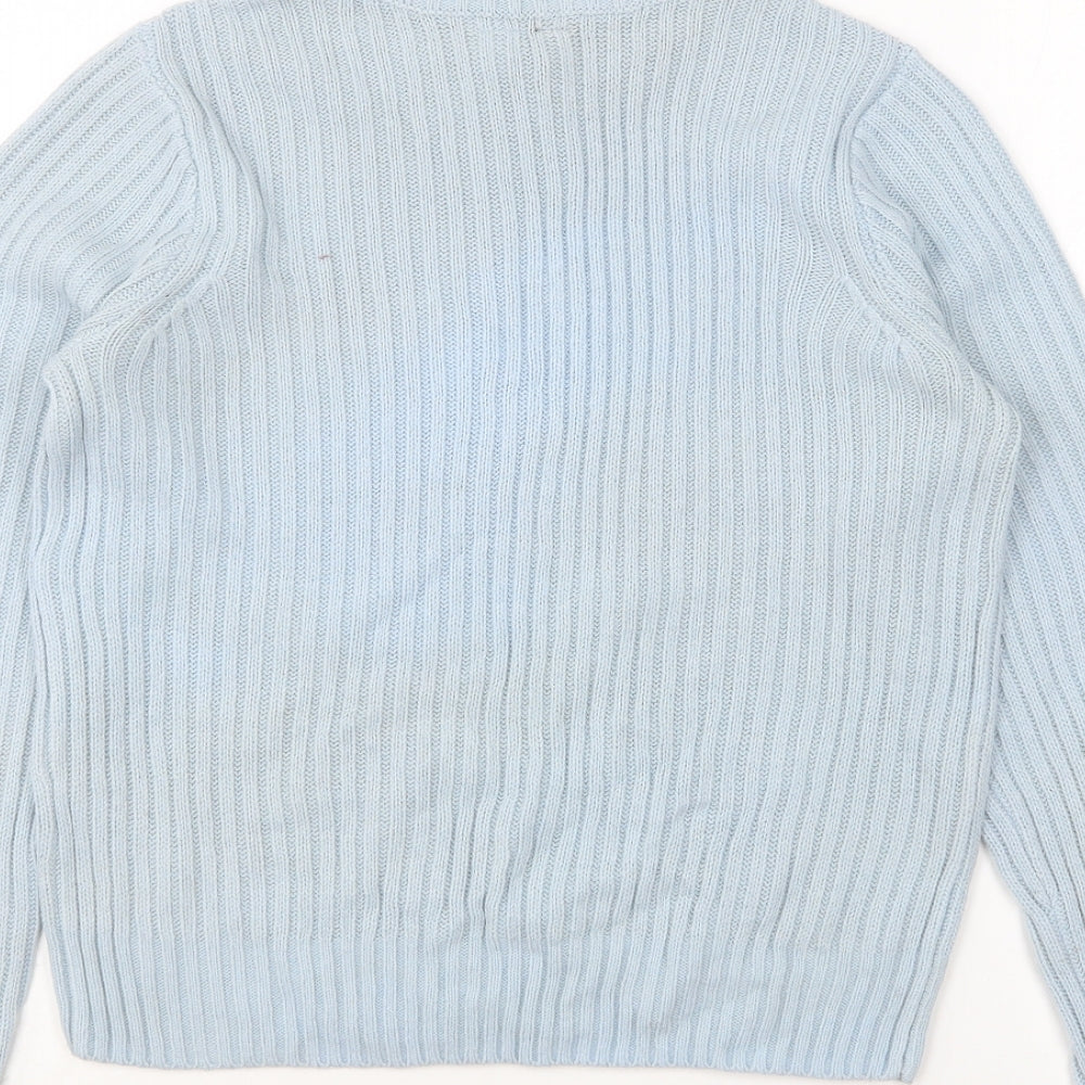 Womens UK Size XS H&M Blue Pullover Jumper