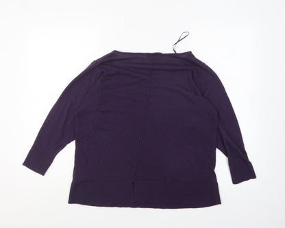 Womens UK Size 10 Marks and Spencer Purple Pullover Jumper
