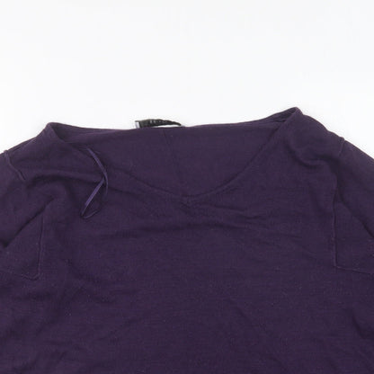 Womens UK Size 10 Marks and Spencer Purple Pullover Jumper